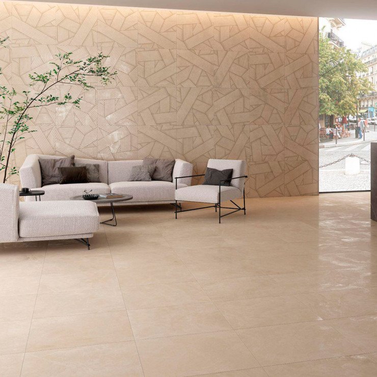 Klinker Makai Beige Mat 66x66 cm-0